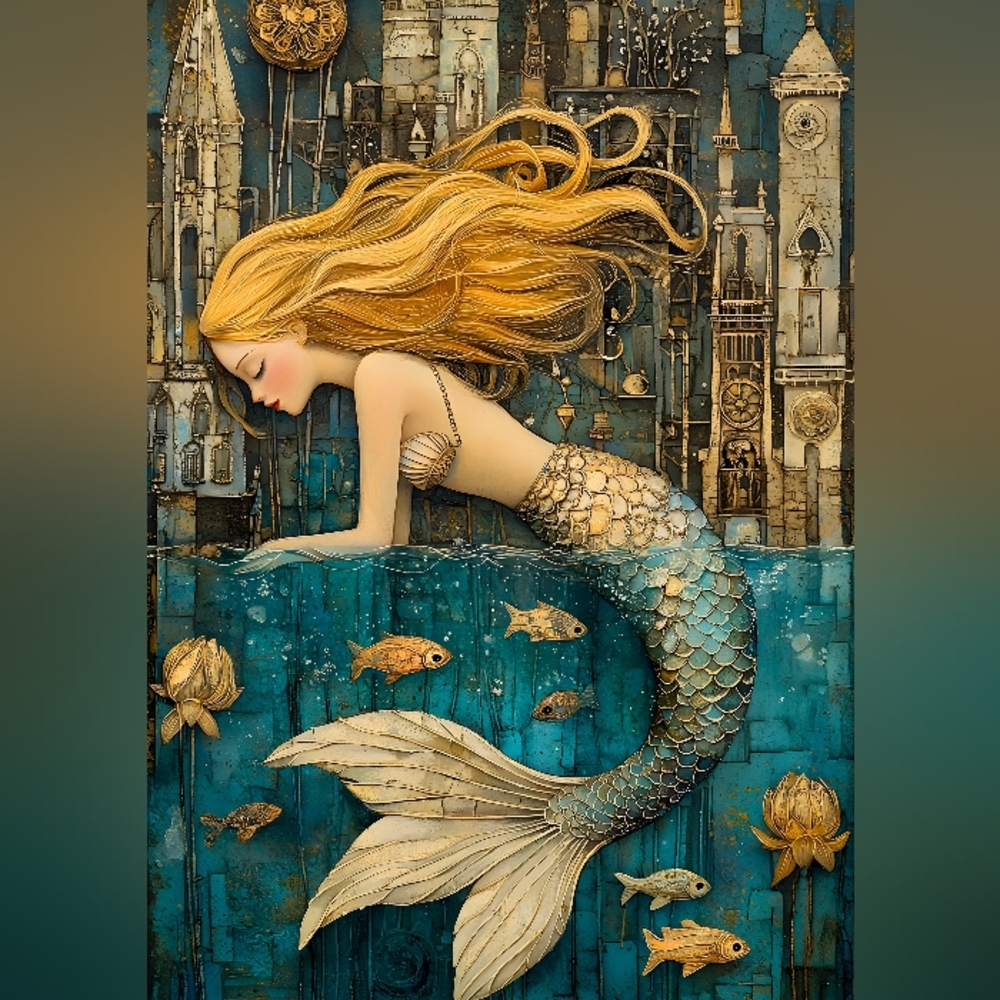 Beautiful Mermaid Print